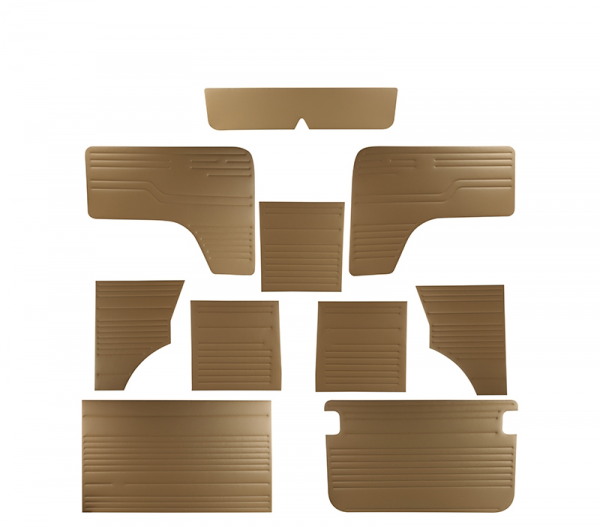 Seitenverkleidung + Türverkleidung SET beige hellbraun Innenausstattung VW Bus T2 T2a T2b Türverkleidungen Innenraum